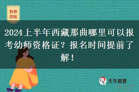 2024上半年西藏那曲哪里可以报考幼师资格证？报名时间提前了解！