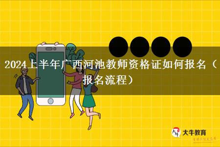 2024上半年广西河池教师资格证如何报名（报名流程）