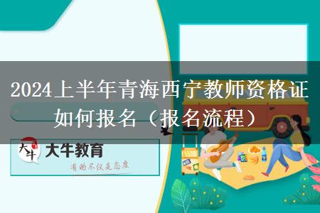 2024上半年青海西宁教师资格证如何报名（报名流程）