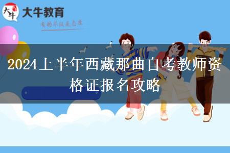 2024上半年西藏那曲自考教师资格证报名攻略