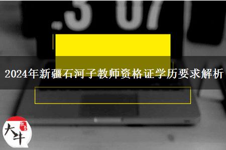 2024年新疆石河子教师资格证学历要求解析